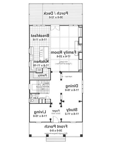 First Floor image of Kensington I - B House Plan